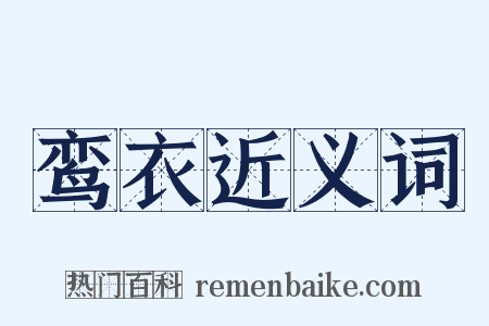 鸾衣近义词是什么意思的图片